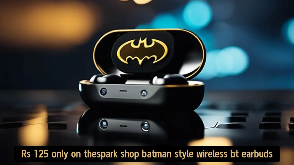 RS 125 Only on TheSpark Shop Batman Style Wireless BT Earbuds